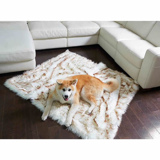 Amazon Best Selling Pet Supplies Fox Fur Waterproof Plush Dog Kennel Plush Blanket Pet Kennel Dog Sofa Cushion