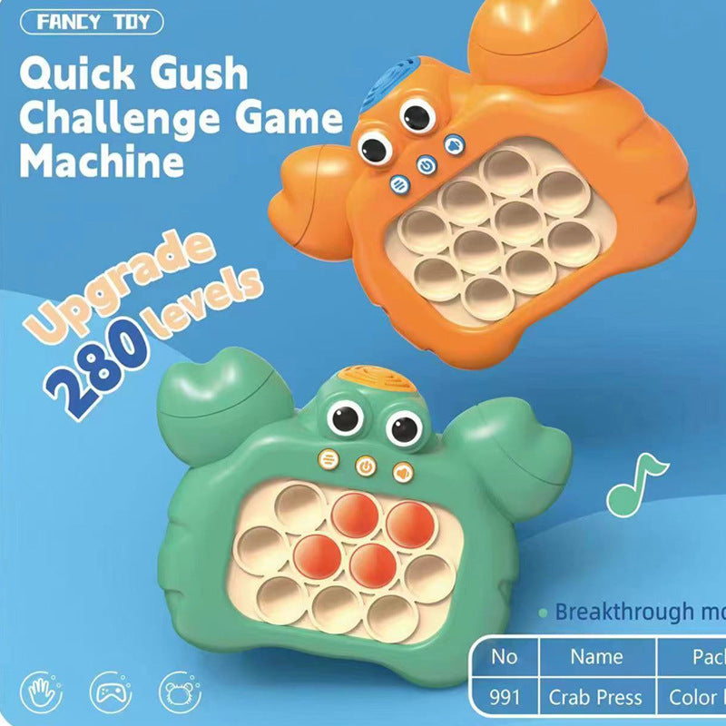 Cross-border hot-selling Whac-a-Mole push-button game console, pioneer mouse-killing click-and-play children’s puzzle and elimination toy